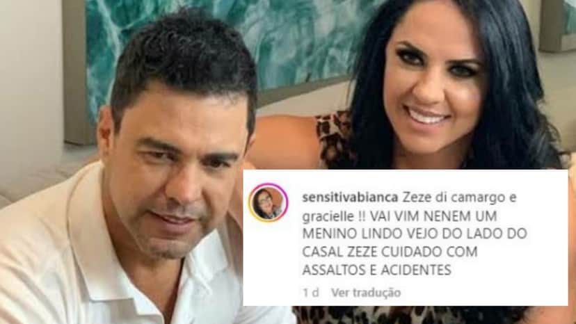 Sensitiva Bianca Godói anuncia previsão de filho para casal e alerta para Zezé Di Camargo Sensitiva Bianca Godói anuncia previsão de filho para casal e alerta para Zezé Di Camargo