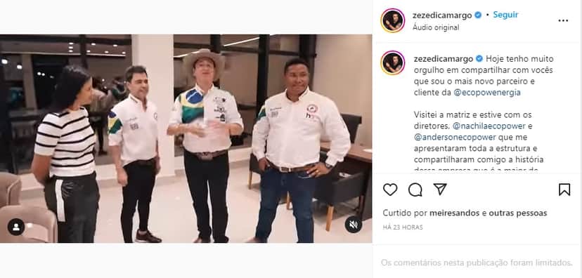 Zezé Di Camargo assume nova parceria - Foto: Reprodução Zezé Di Camargo assume nova parceria - Foto: Reprodução