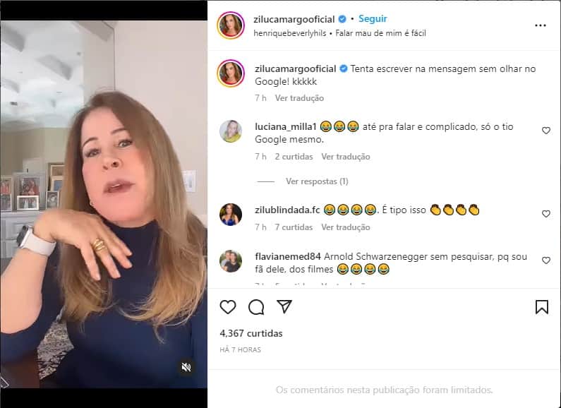 Zilu Godói surge em áudio que dá o que falar - Foto: Reprodução Zilu Godói surge em áudio que dá o que falar - Foto: Reprodução
