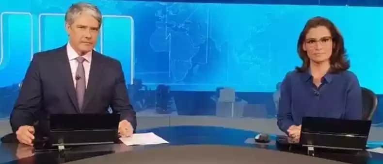 No Jornal Nacional, da Globo, William Bonner e Renata Vasconcellos são obrigados a dar triste notícia de morte e tragédia que deixa o Brasil devastado - Foto Reprodução No Jornal Nacional, da Globo, William Bonner e Renata Vasconcellos são obrigados a dar triste notícia de morte e tragédia que deixa o Brasil devastado - Foto Reprodução