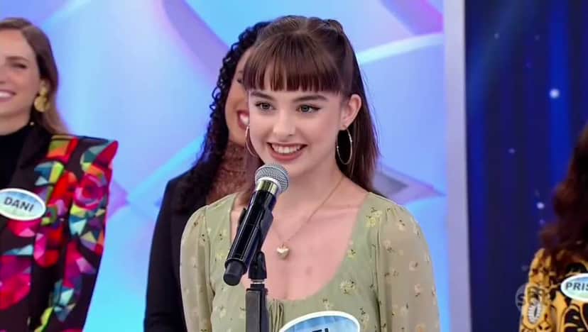 Bel Moreira no Programa Silvio Santos (Foto: Reprodução) Bel Moreira no Programa Silvio Santos (Foto: Reprodução)