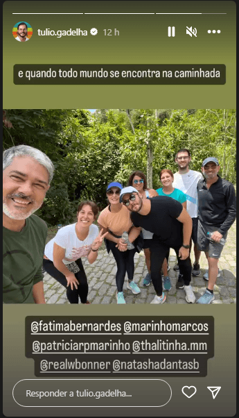 Túlio Gadêlha, namorado de Fátima Bernardes, expõe clique raro ao lado de William Bonner, ex da sua amada - Foto Reprodução Túlio Gadêlha, namorado de Fátima Bernardes, expõe clique raro ao lado de William Bonner, ex da sua amada - Foto Reprodução