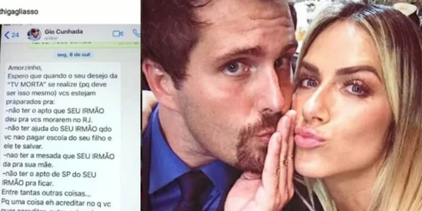 Conversa polêmica entre Thiago Gagliasso e Giovanna Ewbank (Foto: Reprodução/Instagram)