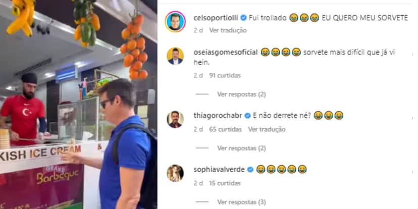 Fora do Brasil, Celso Portiolli passa por mesma situação constrangedora que tirou Galvão Bueno do sério Fora do Brasil, Celso Portiolli passa por mesma situação constrangedora que tirou Galvão Bueno do sério