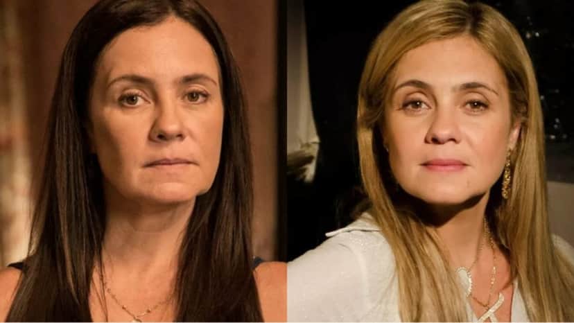 Adriana Esteves e suas célebres personagens Thelma e Carminha (Fotos: Reprodução/ Divulgação/ Montagem TV Foco) Adriana Esteves e suas célebres personagens Thelma e Carminha (Fotos: Reprodução/ Divulgação/ Montagem TV Foco)
