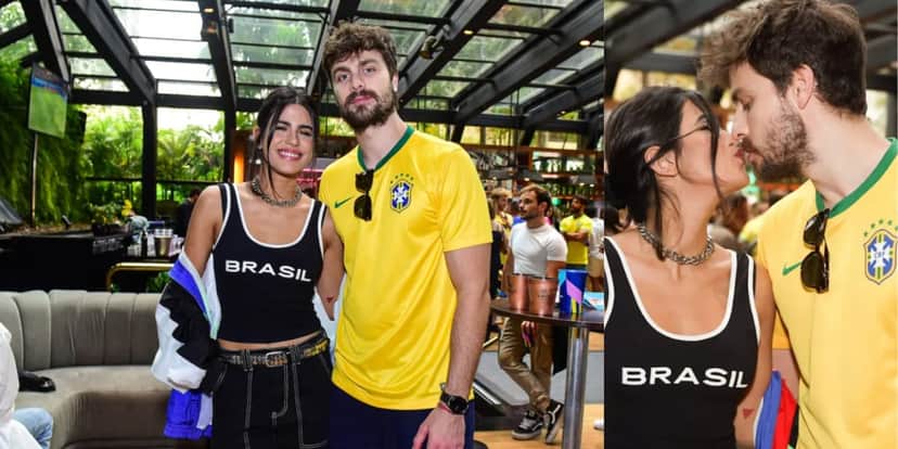 Antonia Morais surgiu ao lado de seu grande amor para assistir a vitória do Brasil (Foto: Marcelo Sá Barreto/ Agnews) Antonia Morais surgiu ao lado de seu grande amor para assistir a vitória do Brasil (Foto: Marcelo Sá Barreto/ Agnews)