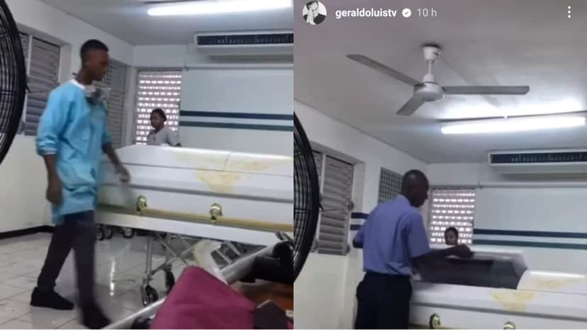 Contratado da Record TV posta vídeo de caixão sendo aberto em casa funerária Contratado da Record TV posta vídeo de caixão sendo aberto em casa funerária