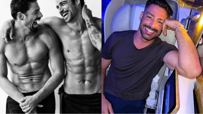 Cauã e Pablo Morais em fotos de divulgação de novo trabalho; ao lado, o galã em suas redes socias (Foto: Mario Testino/ Reprodução/ Instagram) Cauã e Pablo Morais em fotos de divulgação de novo trabalho; ao lado, o galã em suas redes socias (Foto: Mario Testino/ Reprodução/ Instagram)