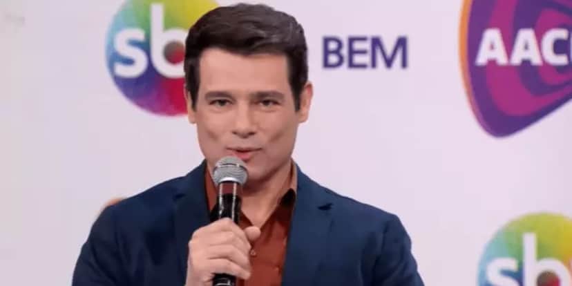 Celso Portiolli no SBT (Foto: Reprodução) Celso Portiolli no SBT (Foto: Reprodução)