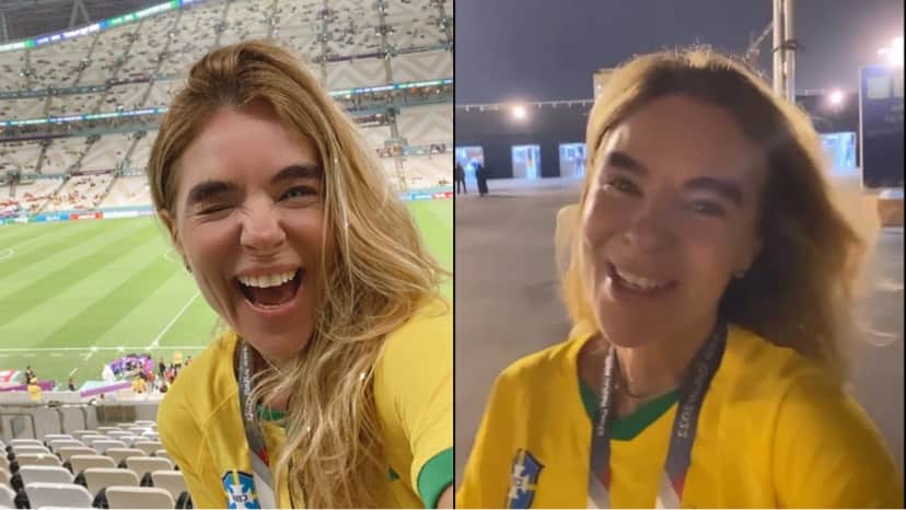 A loira mostrou luxo do estádio da Copa do Mundo do Catar em diversos registros (Reprodução/ Instagram) A loira mostrou luxo do estádio da Copa do Mundo do Catar em diversos registros (Reprodução/ Instagram)