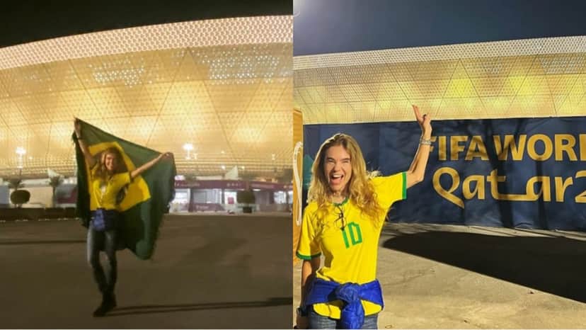 Desirée Soares curtiu a estreia da seleção brasileira completamente sozinha na área VIP da Fifa (Reprodução/ Instagram) Desirée Soares curtiu a estreia da seleção brasileira completamente sozinha na área VIP da Fifa (Reprodução/ Instagram)