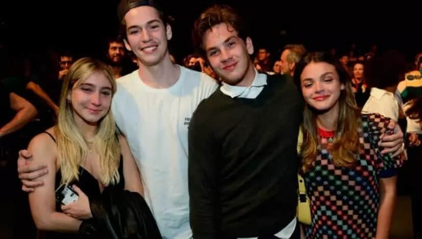 Filho de Murilo Benício e Giovanna Antonelli surge em publico com namorada Filho de Murilo Benício e Giovanna Antonelli surge em publico com namorada