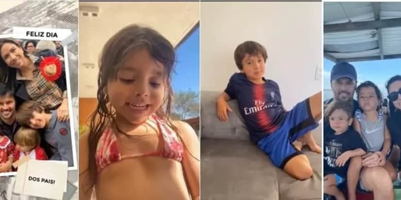 Filhos de Patrícia Abravanel fazem homenagem ao pai e fofura deixa público impactado - Foto: Reprodução Filhos de Patrícia Abravanel fazem homenagem ao pai e fofura deixa público impactado - Foto: Reprodução