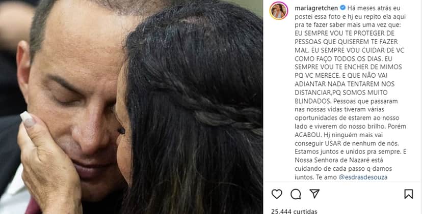 Declaração de amor e a proteção ao marido feito pela rainha do rebolado Declaração de amor e a proteção ao marido feito pela rainha do rebolado