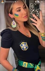 Nora de Bolsonaro posta stories no Catar (Foto: Reprodução / Instagram) Nora de Bolsonaro posta stories no Catar (Foto: Reprodução / Instagram)