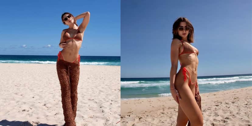 Jade Picon surgiu de biquíni fio-dental no Rio de Janeiro (Reprodução: Instagram)