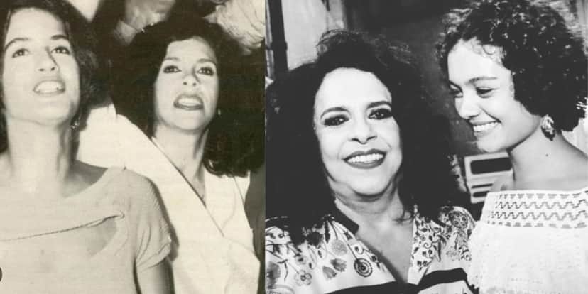 Lúcia Veríssimo e Gal Costa na época que tinham um relacionamento, na década de 80 (Reprodução: Montagem TV Foco) Lúcia Veríssimo e Gal Costa na época que tinham um relacionamento, na década de 80 (Reprodução: Montagem TV Foco)