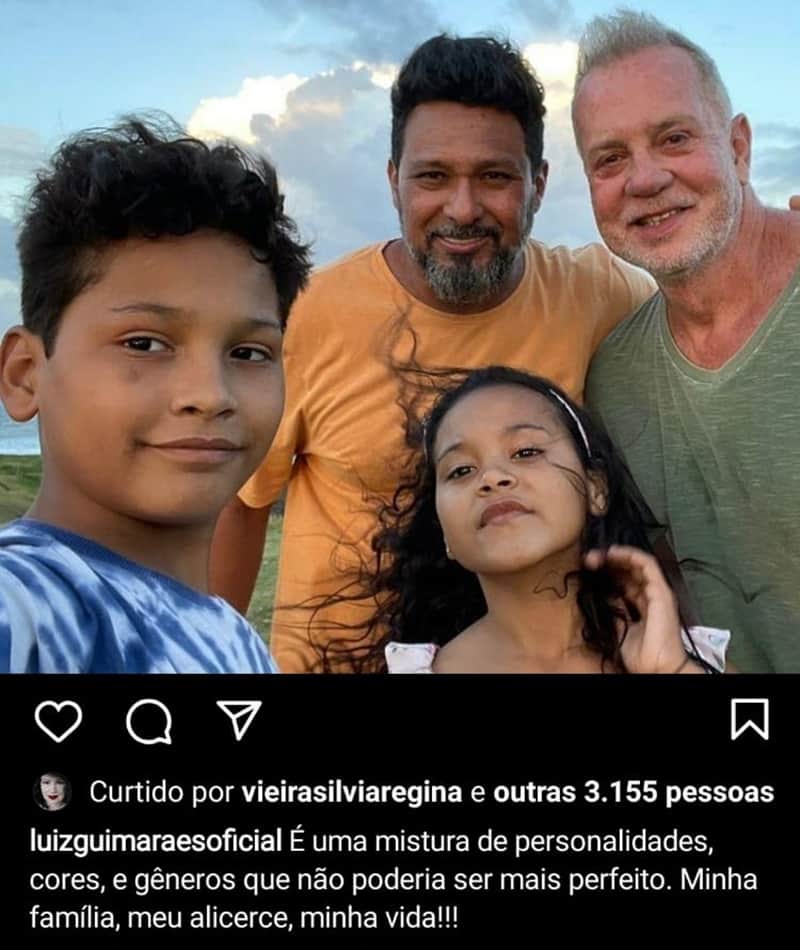 O amor ao filhos e ao marido é exposto pelo ator da Globo que costuma ser recatado em sua vida pessoal O amor ao filhos e ao marido é exposto pelo ator da Globo que costuma ser recatado em sua vida pessoal