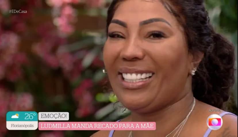Mãe de Ludmilla esteve no É de Casa e se emocionou (Foto: Reprodução) Mãe de Ludmilla esteve no É de Casa e se emocionou (Foto: Reprodução)