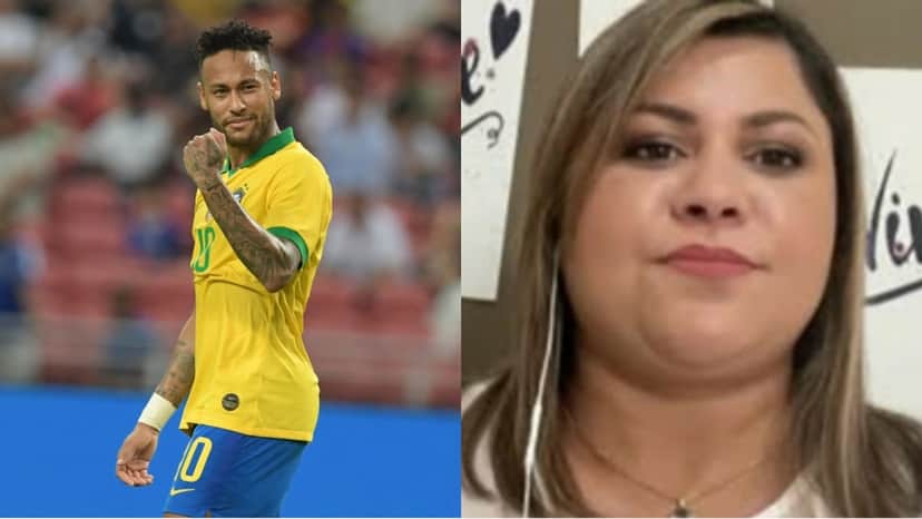 Neymar pode ser grande estrela da Copa do Mundo, afirmou Lene Sensitiva (Reprodução/ Montagem) Neymar pode ser grande estrela da Copa do Mundo, afirmou Lene Sensitiva (Reprodução/ Montagem)