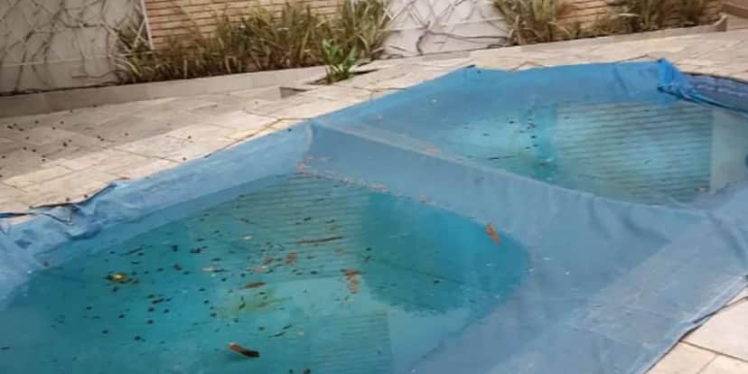 Piscina detonada (Foto Reprodução/Internet) Piscina detonada (Foto Reprodução/Internet)