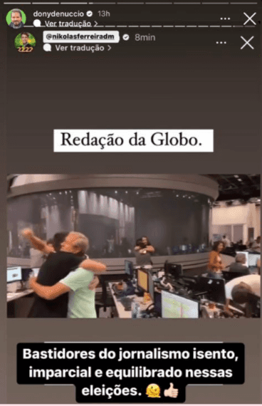 Ex-âncora da Globo, opina em polêmica envolvendo o jornalismo da emissora e posta declaração irônica - Reprodução Ex-âncora da Globo, opina em polêmica envolvendo o jornalismo da emissora e posta declaração irônica - Reprodução