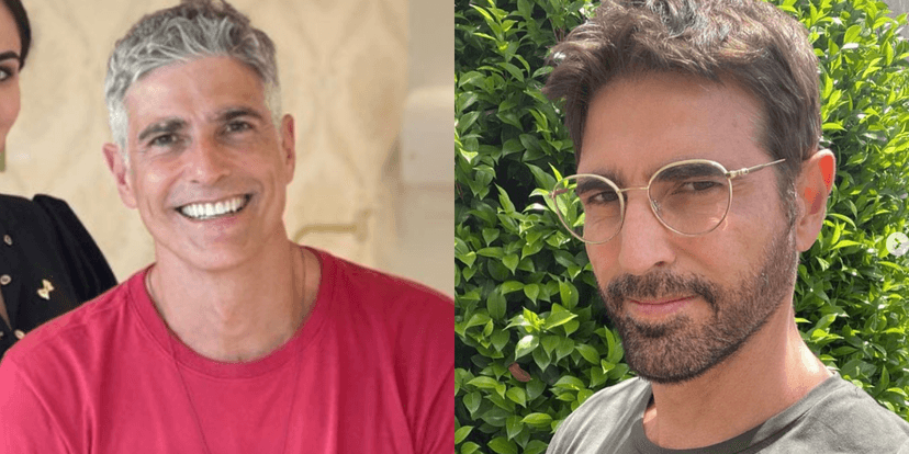Antes e depois de Reynaldo Gianecchini (Foto: Reprodução) Antes e depois de Reynaldo Gianecchini (Foto: Reprodução)
