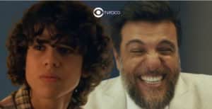 Travessia - Moretti apela e leva "mulheres peladas' para o quarto de Rudá e deixa o enteado furioso (Foto: Reprodução / Globo / Montagem TV Foco) Travessia - Moretti apela e leva "mulheres peladas' para o quarto de Rudá e deixa o enteado furioso (Foto: Reprodução / Globo / Montagem TV Foco)