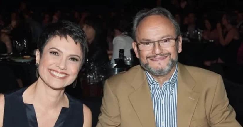 O casal trabalha na Globo, ela no Globo Repórter e ele, no Fantástico (Reprodução) O casal trabalha na Globo, ela no Globo Repórter e ele, no Fantástico (Reprodução)
