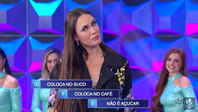Sarah Andrade no Programa Silvio Santos (Foto: Reprodução) Sarah Andrade no Programa Silvio Santos (Foto: Reprodução)
