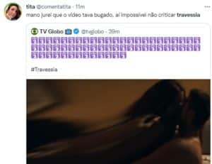 Química de Oto e Brisa não passou batido na web (Foto: Reprodução / Twitter) Química de Oto e Brisa não passou batido na web (Foto: Reprodução / Twitter)