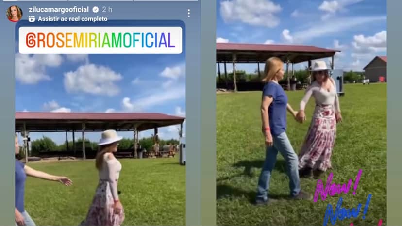Nos Stories de seu perfil, Zilu Godoi republica vídeo e marca viúva de Gugu Liberato Nos Stories de seu perfil, Zilu Godoi republica vídeo e marca viúva de Gugu Liberato
