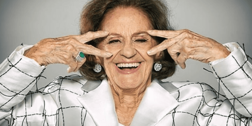 Laura Cardoso no auge dos seus 95 anos de idade(Foto Reprodução/Globo) Laura Cardoso no auge dos seus 95 anos de idade(Foto Reprodução/Globo)