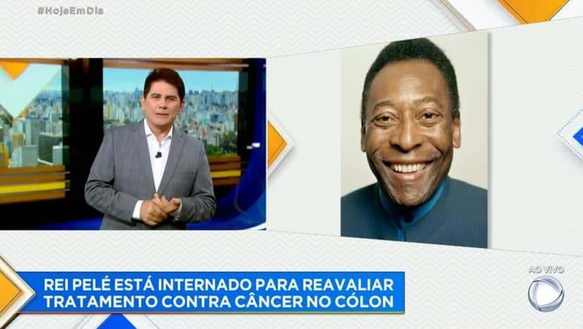 César Filho revelou que tentou entrevistar Pelé recentemente, mas não pôde devido as condições físicas do rei -Foto: Reprodução/Record César Filho revelou que tentou entrevistar Pelé recentemente, mas não pôde devido as condições físicas do rei -Foto: Reprodução/Record