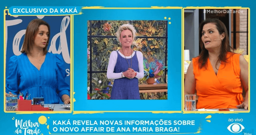 Programa 'Melhor da Tarde' falando sobre o namorado de Ana Maria Braga (Foto: Divulgação) Programa 'Melhor da Tarde' falando sobre o namorado de Ana Maria Braga (Foto: Divulgação)