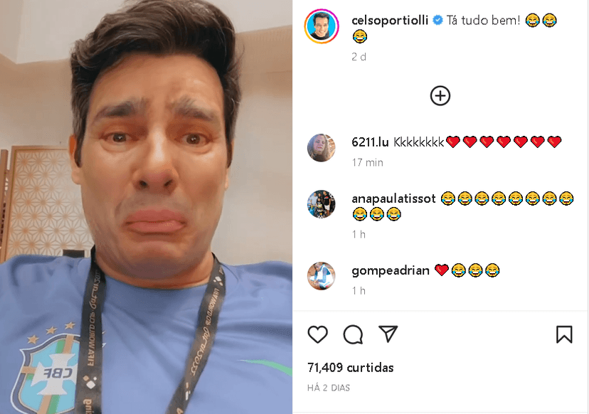 Apresentador do SBT, Celso Portiolli, surge chorando nas redes sociais e confessa em vídeo o que aconteceu - Foto Reprodução Instagram Apresentador do SBT, Celso Portiolli, surge chorando nas redes sociais e confessa em vídeo o que aconteceu - Foto Reprodução Instagram