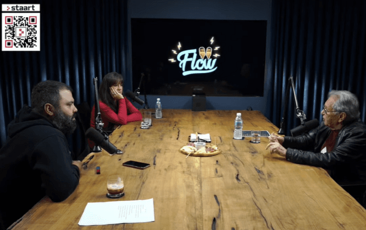 Carlos Alberto durante o 'Flow Podcast' (Foto: Divulgação) Carlos Alberto durante o 'Flow Podcast' (Foto: Divulgação)