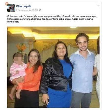 Cleo Loyola e Luciano (Foto: Reprodução) Cleo Loyola e Luciano (Foto: Reprodução)