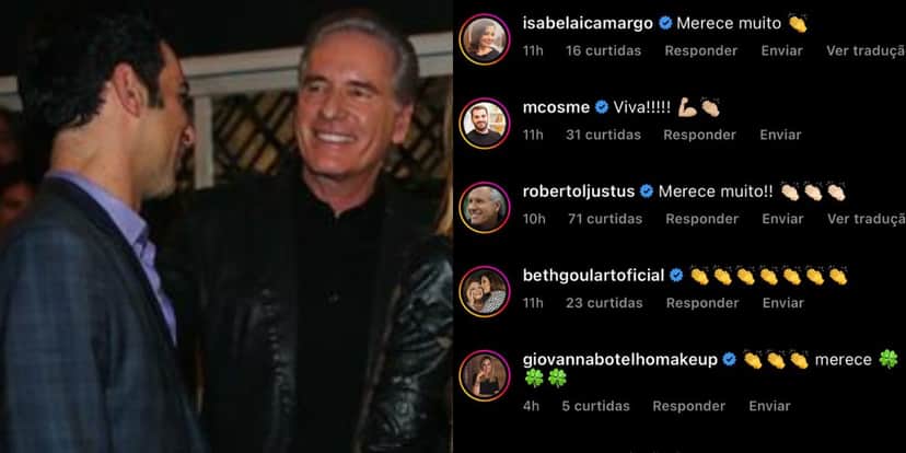 Jornalista Cesar Tralli, esposo da Ticiane Pinheiro, expôs nas redes sociais uma cartinha que recebeu da Globo e Roberto Justus se manifestou - Foto Reprodução