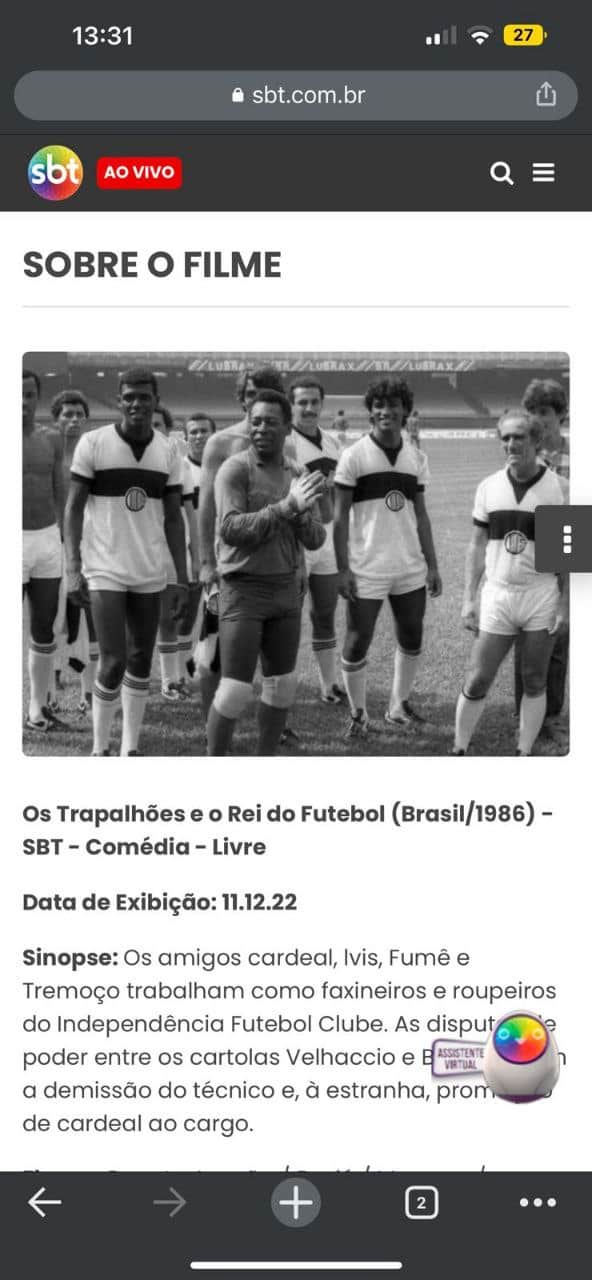 SBT surpreendeu ao anunciar homenagem especial para Pelé (Foto: Reprodução) SBT surpreendeu ao anunciar homenagem especial para Pelé (Foto: Reprodução)