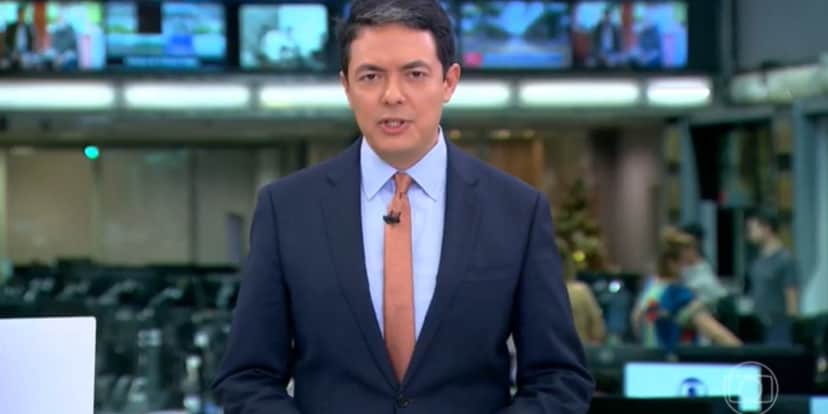 Alan Severiano na abancada do Jornal Hoje - Foto: Reprodução Alan Severiano na abancada do Jornal Hoje - Foto: Reprodução