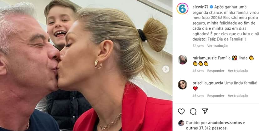 Marido de apresentadora do Hoje Em Dia comemora luta vencida contra o câncer Marido de apresentadora do Hoje Em Dia comemora luta vencida contra o câncer