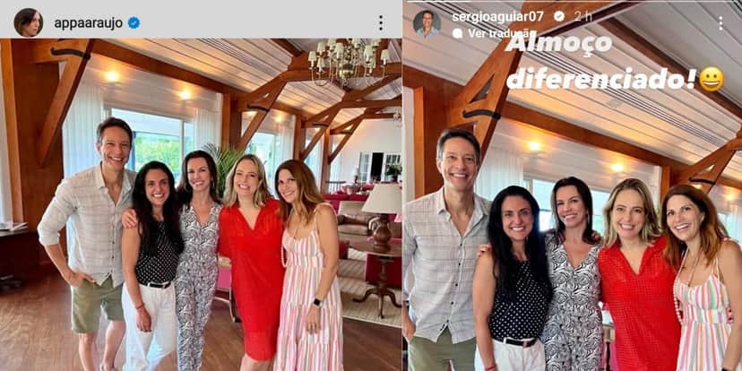 Ana Paula Araújo e Sérgio Aguiar (Reprodução: Instagram)