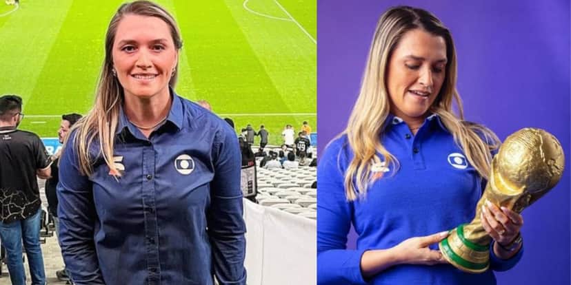 Ana Thaís Matos se emocionou ao ser a primeira mulher a comentar a Copa do Mundo (Reprodução: Globo) Ana Thaís Matos se emocionou ao ser a primeira mulher a comentar a Copa do Mundo (Reprodução: Globo)