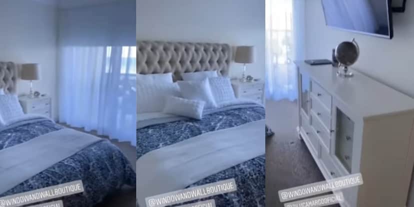 Suíte absurda da casa da influenciadora, com muito espaço no quarto (Reprodução: Youtube) Suíte absurda da casa da influenciadora, com muito espaço no quarto (Reprodução: Youtube)