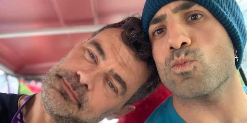 Os atores Carmo Dalla Vecchia e Kaysar Dadour estão no elenco de Cara e Coragem (Foto: Reprodução / Instagram) Os atores Carmo Dalla Vecchia e Kaysar Dadour estão no elenco de Cara e Coragem (Foto: Reprodução / Instagram)
