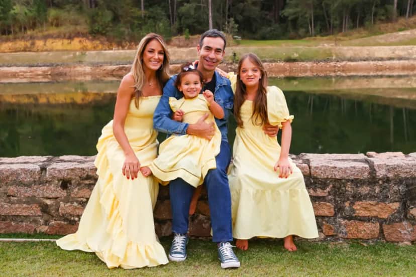 Família de César Tralli e Ticiane Pinheiro (Foto: Reprodução) Família de César Tralli e Ticiane Pinheiro (Foto: Reprodução)