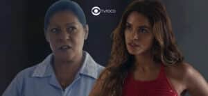 Travessia - Creusa abre o coração para a maranhense e revela quem pode ser o pai de Brisa: "Olhar em volta" (Foto: Reprodução / Globo / Montagem TV Foco) Travessia - Creusa abre o coração para a maranhense e revela quem pode ser o pai de Brisa: "Olhar em volta" (Foto: Reprodução / Globo / Montagem TV Foco)