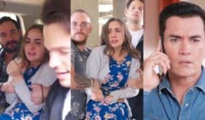 Bomba em Vencer o Desamor - Irmão gêmeo de Gael sequestra Dafne e todos ficam em pânico na novela mexicana exibida no SBT (Foto: Reprodução / Las Estrellas / Montagem TV Foco) Bomba em Vencer o Desamor - Irmão gêmeo de Gael sequestra Dafne e todos ficam em pânico na novela mexicana exibida no SBT (Foto: Reprodução / Las Estrellas / Montagem TV Foco)