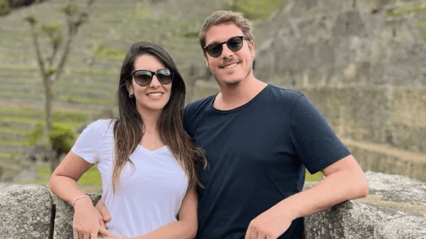 Fábio Porchat e a esposa, Nataly Mega (Foto: Reprodução)